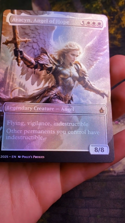Avacyn, Angel of Hope FOIL (MISCUT) Proxy Playtest Card with Custom Fantasy Art - Image 2