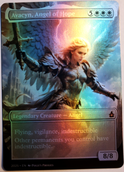 Avacyn, Angel of Hope FOIL (MISCUT) Proxy Playtest Card with Custom Fantasy Art - Image 4