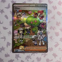 Pokemon TCG Paldean Fates Clive SIR Special Illustration Card 236/091 NM - Image 1