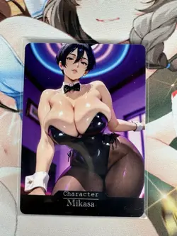 Mikasa Attack On Titan Goddess Story Waifu Anime Custom Card - Image 1