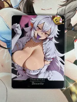 Boosette Super Mario hentai Anime Doujin Waifu Custom Art Card - Image 1