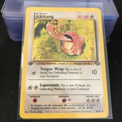Lickitung 38/64 1st Edition - Jungle - Pokemon Card MP Pokemon TCG 2 - Image 1