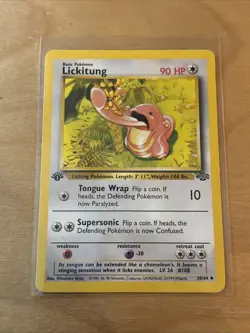 Lickitung 38/64 Jungle Regular 1st Edition Pokemon Vintage Rare Card TCG - Image 1