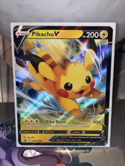Pikachu V - Crown Zenith SWSH285 Black Star Promo Pokemon Card NM - Image 1