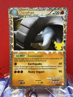 Donphan Prime Holo Rare Pokemon Card Celebrations 107/123 NM #752 - Image 1