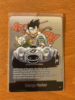 Energy Marker E-71 Silver Goku Manga Booster 02 Dragon Ball Card English - Image 1