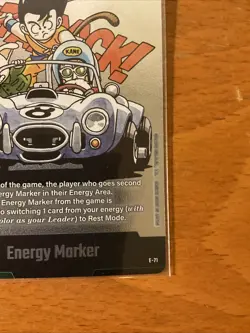Energy Marker E-71 Silver Goku Manga Booster 02 Dragon Ball Card English - Image 5