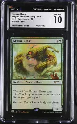 KROSAN BEAST Secret Lair Foil Squirrels CGC 10 MTG [Nostalgium] - Image 1
