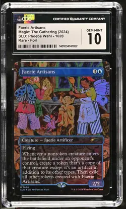 FAERIE ARTISANS Secret Lair Foil Phoebe Wahl CGC 10 MTG [Nostalgium] - Image 1