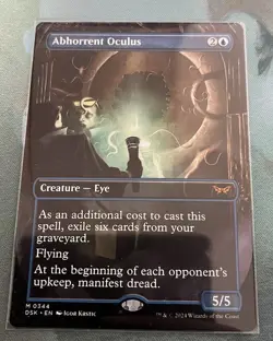 Abhorrent Oculus Borderless, DSK, Duskmourn, Mythic Rare MTG - Image 1