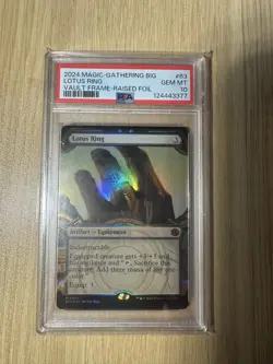 LOTUS RING Vault Frame Raised Foil PSA 10 Outlaws Thunder Junction Big Score MTG - Image 1