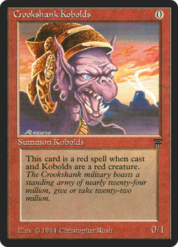 Crookshank Kobolds (MP) Legends LEG Magic MTG - Image 1