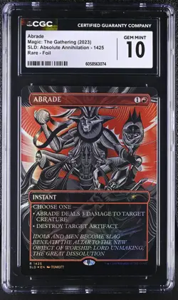 ABRADE Secret Lair Foil Annihilation CGC 10 MTG [Nostalgium] - Image 1