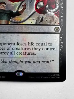 Villainous Wrath #74 - MTG Marvel’s Spider-Man - Foil Rare Destroy All Creatures - Image 3