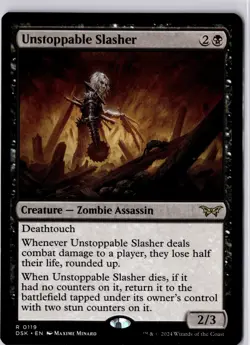 Unstoppable Slasher (0294) Duskmourn: House of Horror Regular NM R 0119 - Image 1