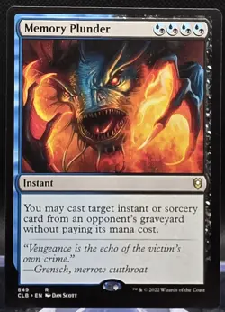 Memory Plunder #849 Commander Legends: Battle for Baldur's Gate Regular Rare - Image 1