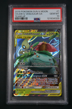 Pokemon Team Up Celebi & Venusaur GX #1 - PSA 10 - Image 1