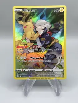 Pokemon TCG Pikachu TG05/TG30 Holo Rare Lost Origin Trainer Gallery - Image 1