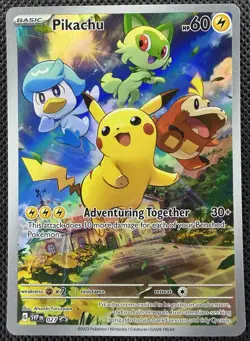 2023 Pokemon Scarlet & Violet Pikachu Black Star Promo #027 - Image 1