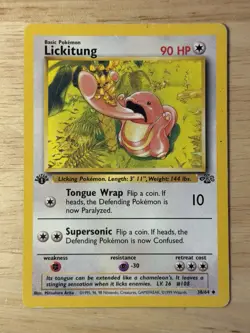Pokemon Jungle 1st Edition Lickitung 38/64 Non Holo 1999 Vintage - Image 1