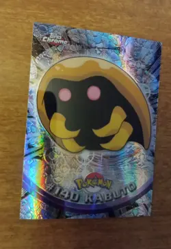 2000 Topps [Spectra] Chrome Pokemon KABUTO #140 NM/Mint - Image 2