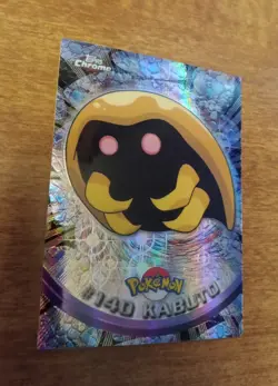 2000 Topps [Spectra] Chrome Pokemon KABUTO #140 NM/Mint - Image 4