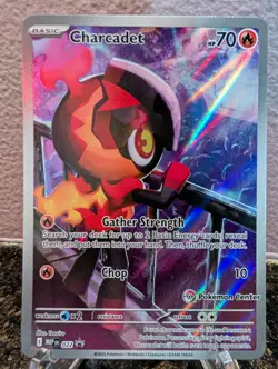 Charcadet 022 Pokemon Center Phantasmal Flames ETB Stamped Promo - Image 1