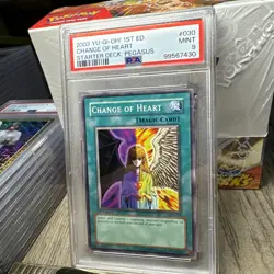 2003 Yu-Gi-Oh! 1st Edition Change Of Heart Starter Deck : Pegasus #030 PSA9 - Image 5