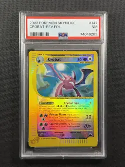 Pokemon Cards PSA 7 NM Crobat Rev Foil Skyridge Unlimited 2003 147/144 - Image 1
