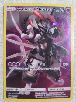 Pokemon Armored Mewtwo SM228 Black Star Promo Holo Card 2019 - Image 1
