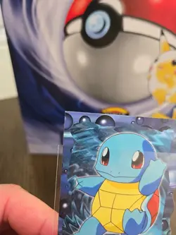 Pokemon TCG Topps Trading Cards Squirtle 7/12 Diecut Blue Label - Image 3
