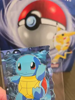 Pokemon TCG Topps Trading Cards Squirtle 7/12 Diecut Blue Label - Image 4