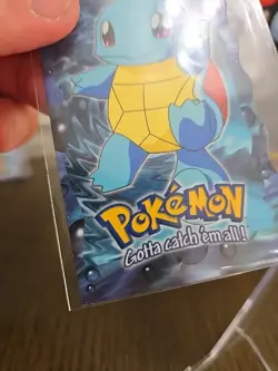 Pokemon TCG Topps Trading Cards Squirtle 7/12 Diecut Blue Label - Image 5