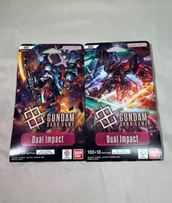 Gundam Card Game Dual Impact Sleeved Booster Packs x2 GD02 English New Sealed - Image 1