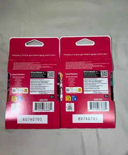 Gundam Card Game Dual Impact Sleeved Booster Packs x2 GD02 English New Sealed - Image 2
