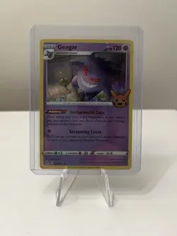 Gengar 066/196 Trick or Trade Booster 2025 Holo Pokemon Card (RARE Black Star) - Image 1