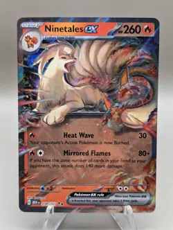 Pokemon TCG Ninetales EX 038/165 S&V 151 Double Rare Card NM - Image 1