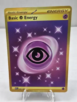 Psychic Energy 207/165 Hyper Rare Holo Pokemon 151 Card Gold Energy - NM - Image 1