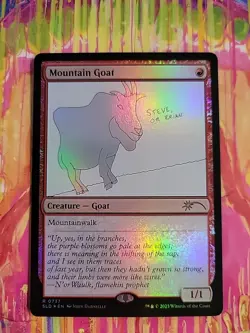 MTG: Mountain Goat - Secret Lair Promo - Foil - Near Mint - Rare - Image 1