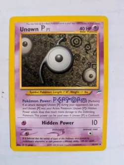 Unown 58/105 Pokemon Neo Destiny Uncommon Non Holo NM/MT 2002 box-S2 - Image 1