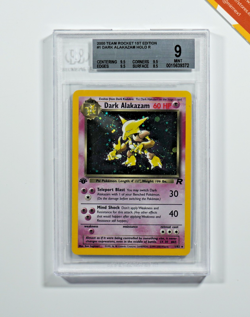 Pokemon BGS 9 Dark Alakazam #1 Holo 1st Edition Team Rocket 2000 Italian - Image 1