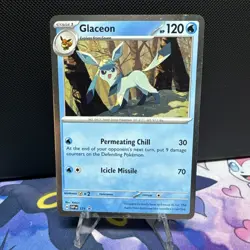 Pokemon TCG Glaceon SVP 171 Black Star Promo Cosmo Foil - Image 1