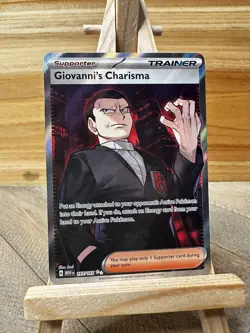 Pokemon SV: 151 Ultra Rare,Holo,Full Art Giovanni's Charisma #197/165 MINT - Image 1