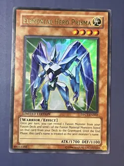 Yugioh Elemental Hero Prisma DPCT-EN002 Ultra Rare Limited LP - Image 1
