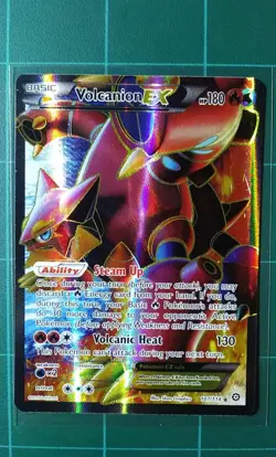 Pokemon Card XY Steam Siege 107 Volcanion EX Holo Ultra Rare Alternate Art VLP - Image 1