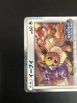 Pokemon Card Eevee Friendly Shop Promo HOLO 371/SM-P 2019 + flipping coin NM - Image 5