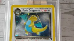Pokemon TCG 2000 Team Rocket Dark Dragonite #5/82 Holo Graded PSA 7 Vintage Card - Image 4