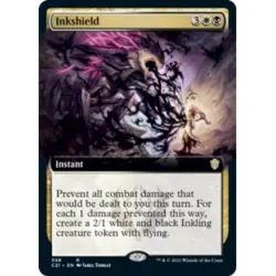 INKSHIELD (EXTENDED ART) Commander 2021 Magic MTG MINT CARD - Image 1