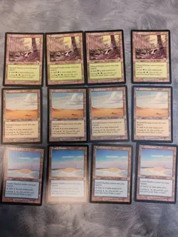 CYCLING BASIC LANDS MAGIC MTG Onslaught lot +FREE RARE Cards - Image 1