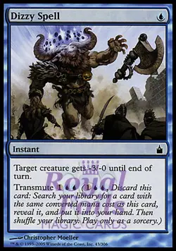 Dizzy Spell 1x FOIL RAV MTG Ravnica Common MINT blue - Image 1